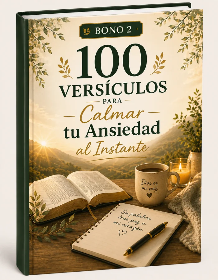 Mockup del Bono 2: 100 Versículos para Acompañarte en Momentos de Ansiedad